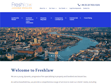 Tablet Screenshot of freshlawsolicitors.co.uk